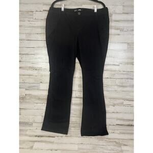 Old Navy Womens Black Denim Stretch Bootcut Pants Size 14 Petite Classic